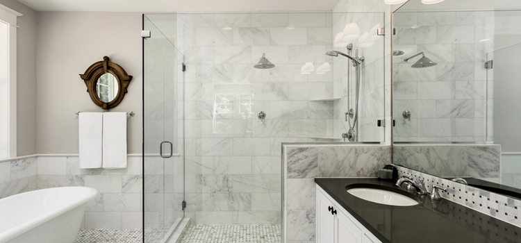 bathroom shower door installation in Monterey Park